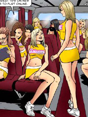 Cheerleaders were on their way to footbal game, but everything went wrong!